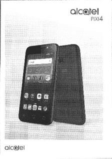 Alcatel Pixi 4 (5) manual. Tablet Instructions.